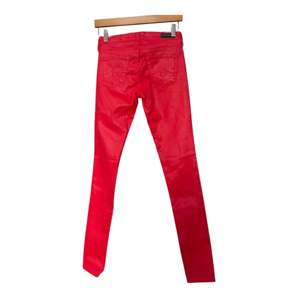 AG Adriano Goldschmied Women's Farrah Skinny Fit style LSS1288 Jeans RED Size 24 - Picture 5 of 12